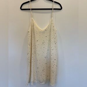 Lulu's Cream and Black Mini Dress